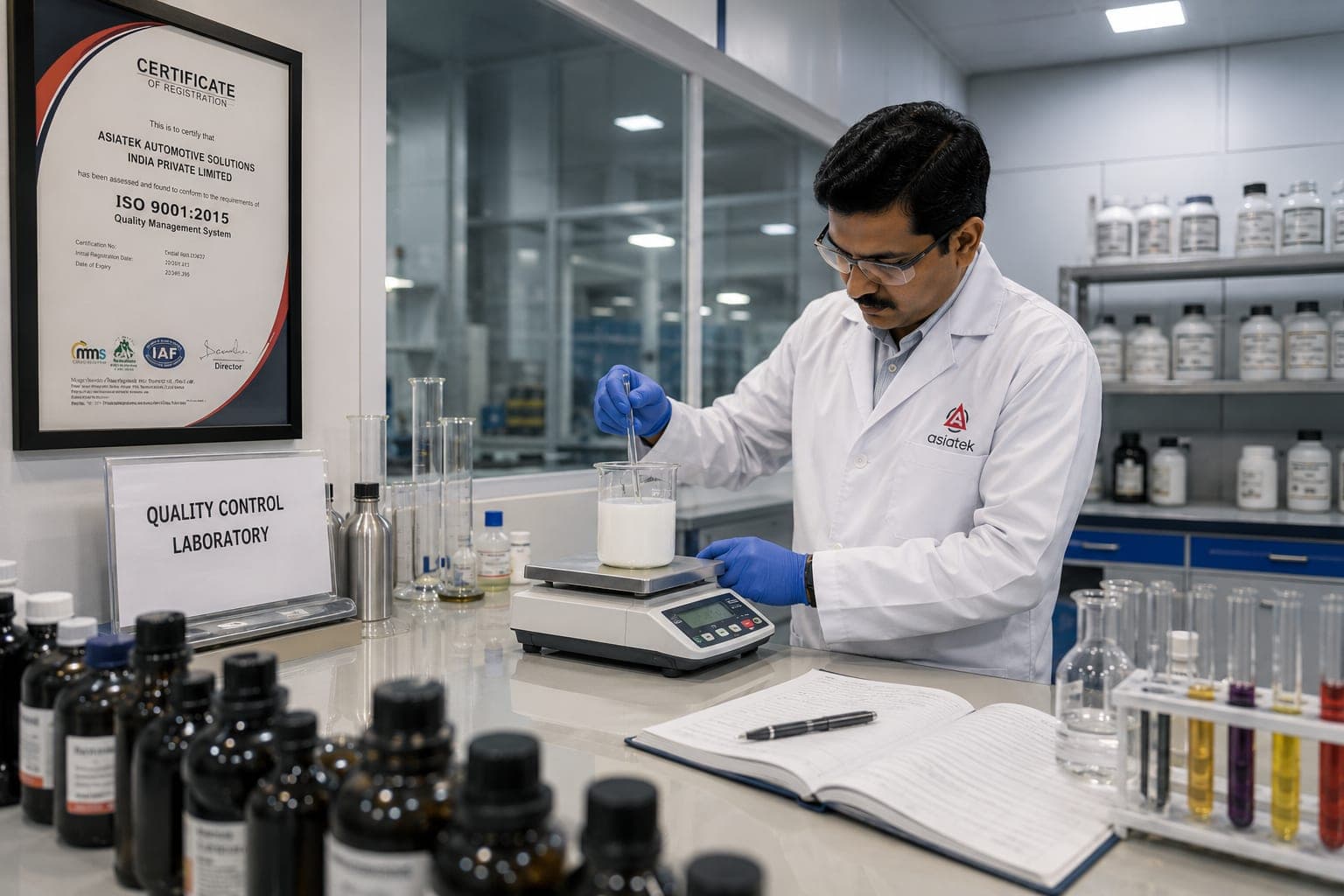 The Quality Control Laboratory at Asiatek's Bengaluru facility