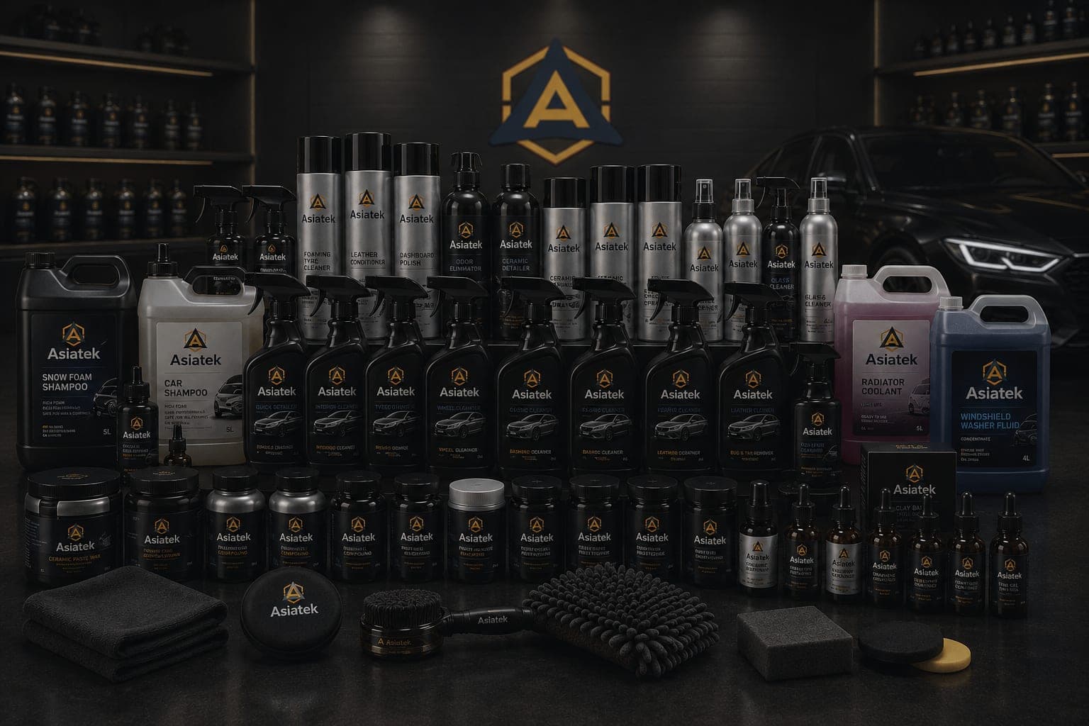 Asiatek automotive care product range