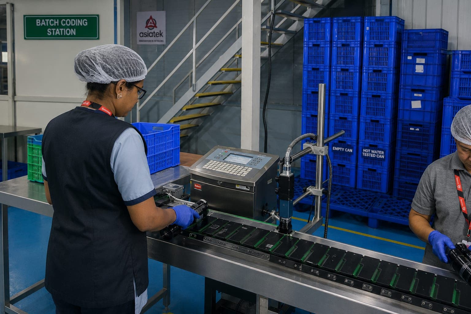 Batch Coding inside the Asiatek facility