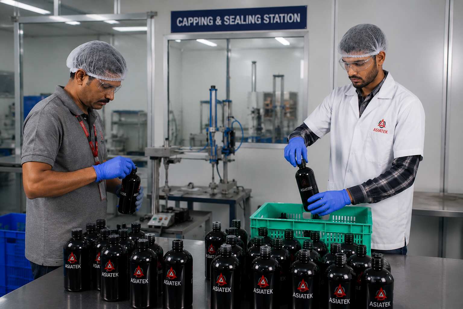 Capping & Sealing inside the Asiatek facility