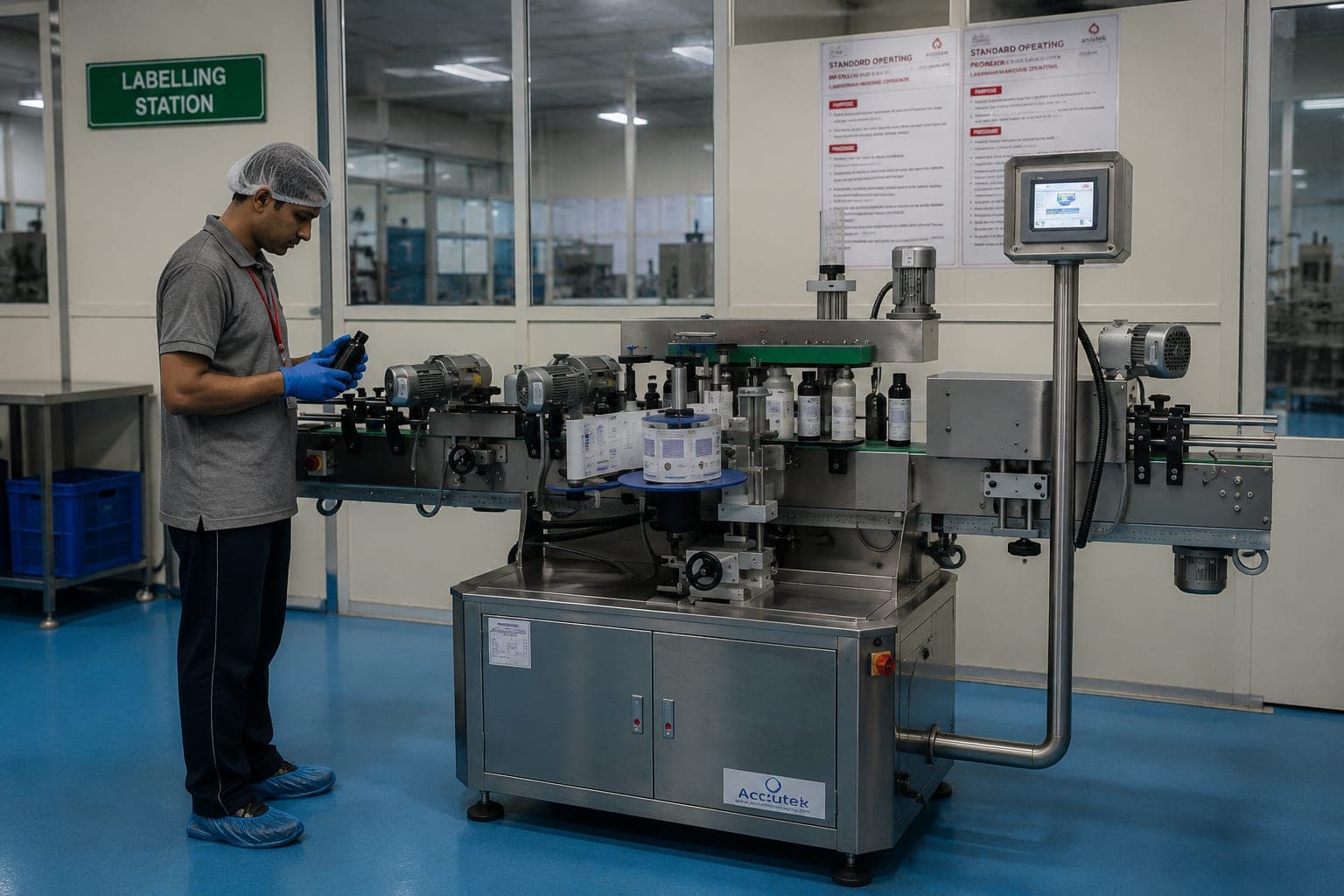 Labelling inside the Asiatek facility