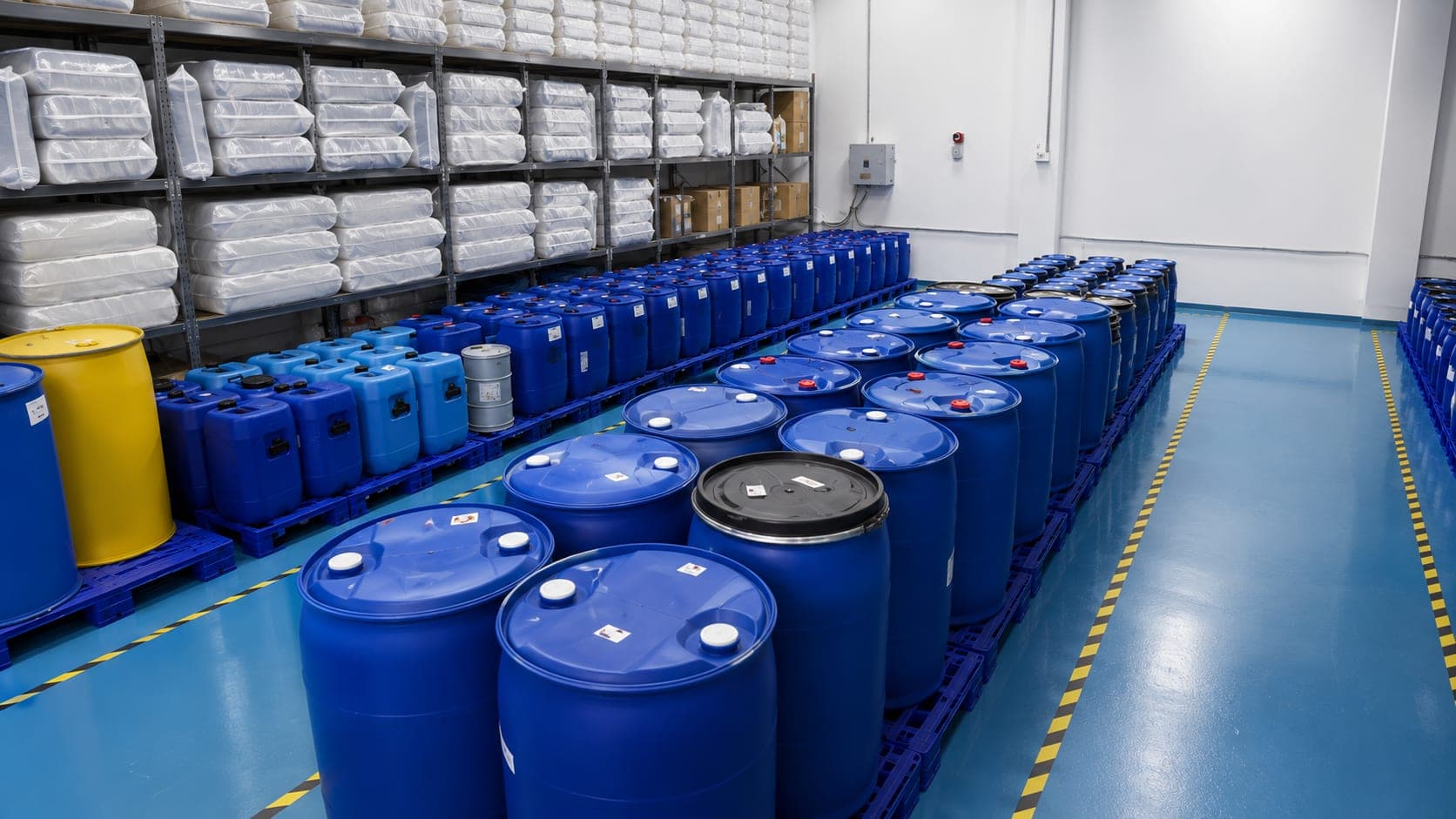 Material Storage inside the Asiatek facility
