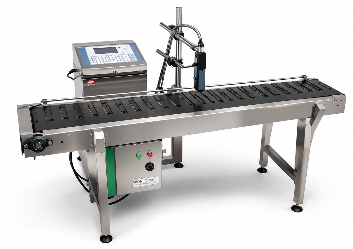 In-house batch coding machine on the production line